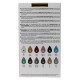Pebeo Fantasy Moon Set 12 x 20ml  Hammer Effect Pearlescent Craft Paint Set 757441